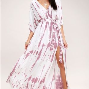 Lulus “Sunday Morning” Tie Dye Maxi Dress